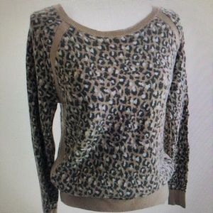 LOFT cheetah print sweater